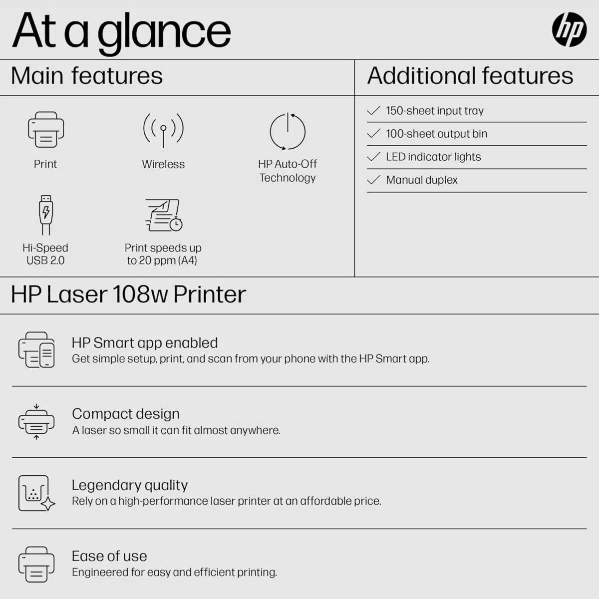 HP Laserjet 108w Printer 2