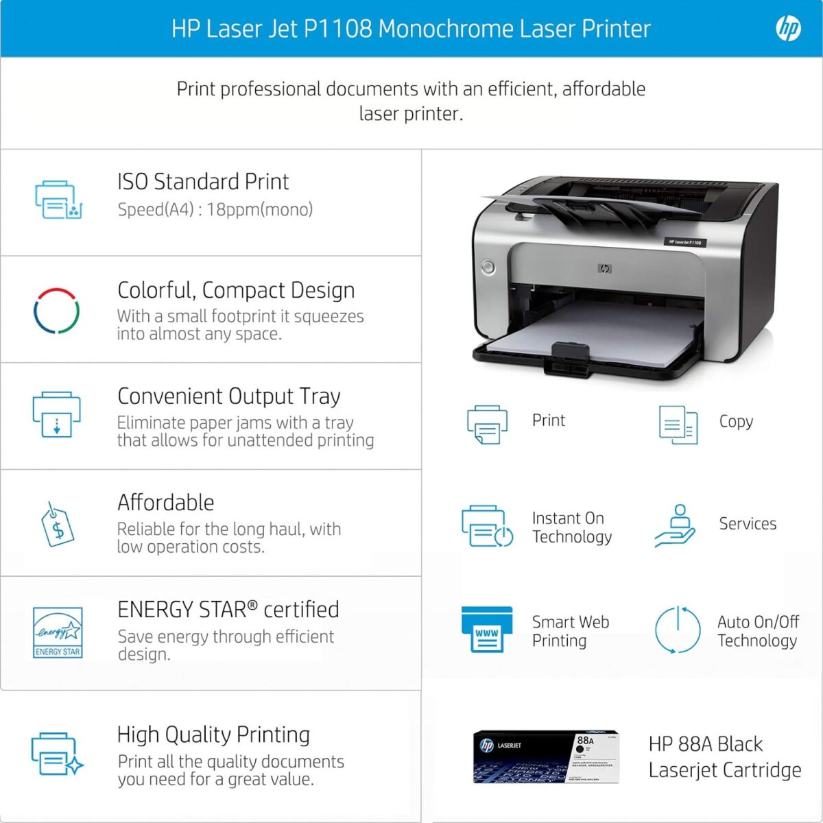 HP Laserjet P1108 Printer 2