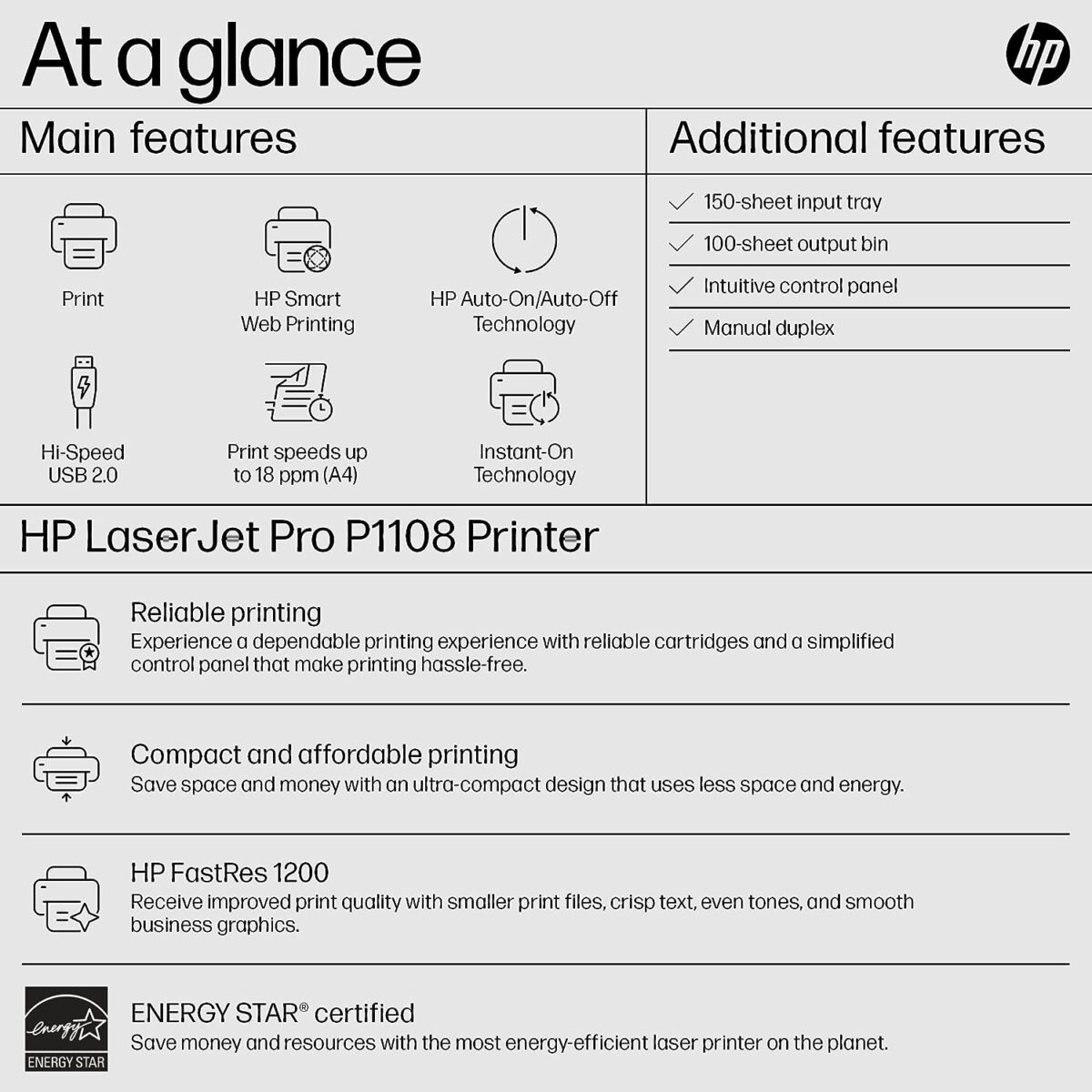 HP Laserjet P1108 Printer 5
